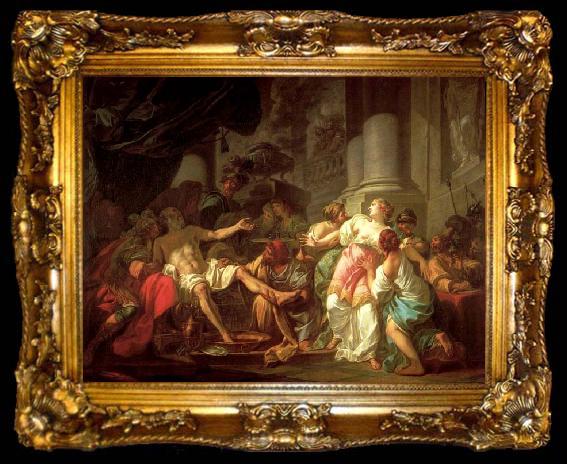 framed  Jacques-Louis  David The Death of Seneca, ta009-2